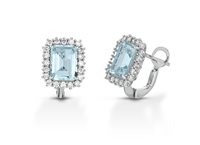 Orecchini PG Gioielli Donna Cloud in Oro bianco Acquamarina 3.1 Ct ORCLOUD/3 - ORCLOUD/3